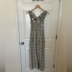 Vintage Plaid Jumper Dress